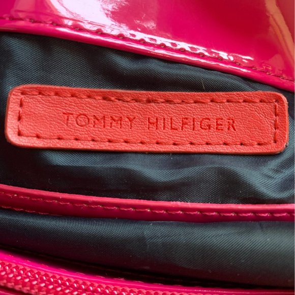 Tommy Hilfiger Signature Pink Logo Large Tote Handbag Women's - Picture 8 of 15